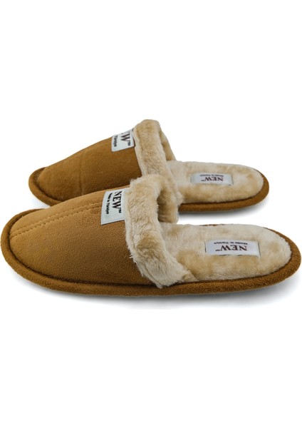 Newonemalliçi Kürklü Ev Terliği Peluş Yıkanabilir Yünlü Terlik Misafir Çeyiz Bohça