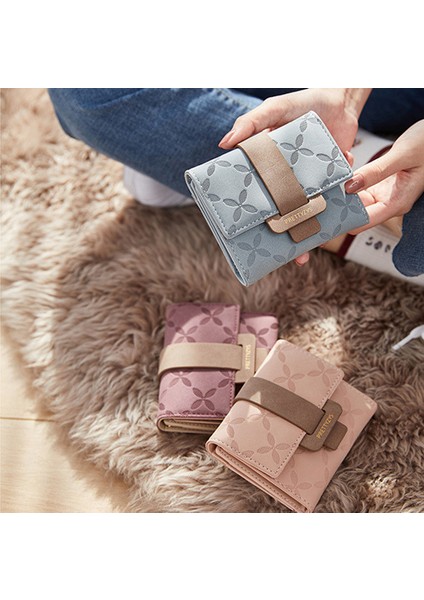 Kısa Cüzdan Moda Bayan Öğrenci Para Cüzdanı Kart Tutucu (Yurt Dışından)