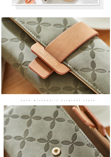 Bayan Cüzdan Uzun Moda Basit Üç Katlı Cüzdan Çok Fonksiyonlu Clutch Büyük Kapasiteli Boka Cüzdan (Yurt Dışından)