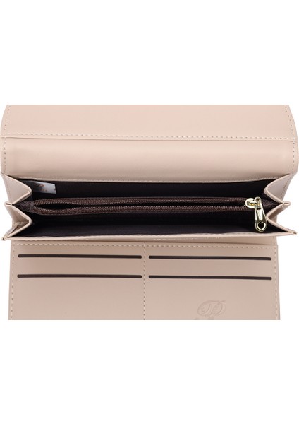 Kadın Cüzdan Uzun Büyük Kapasiteli Bayanlar Üç Katlı Clutch Deri Cüzdan (Yurt Dışından)