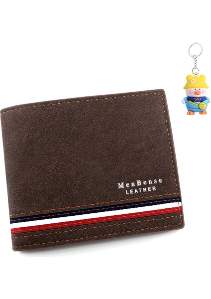 Moda Erkek Kısa Cüzdan Kişiselleştirilmiş Erkek Para Cüzdanı Ipek Baskı Cüzdanı Erkek Buzlu Clutch Cüzdanı (Yurt Dışından)