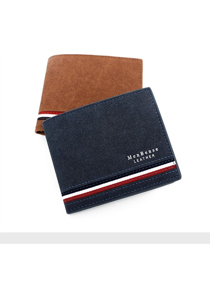 Moda Erkek Kısa Cüzdan Kişiselleştirilmiş Erkek Para Cüzdanı Ipek Baskı Cüzdanı Erkek Buzlu Clutch Cüzdanı (Yurt Dışından)