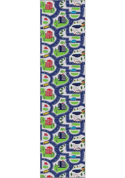 Lacivert Kaymaz Çocuk Kreş Kesme Rulo Özel Ölçü Yolluk AR229 fiyatları