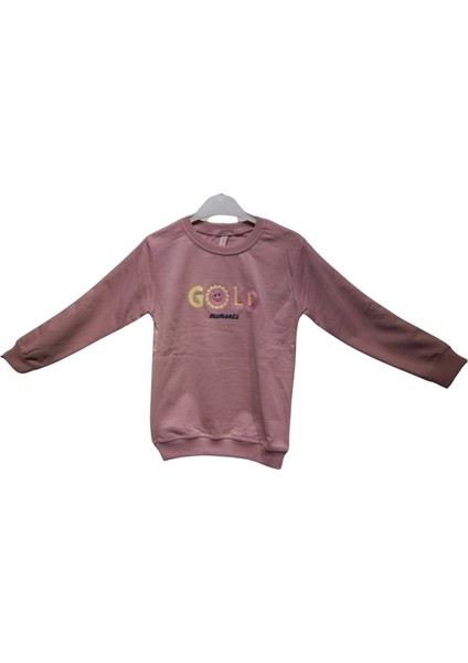 Gold Nakışlı Sweatshırt