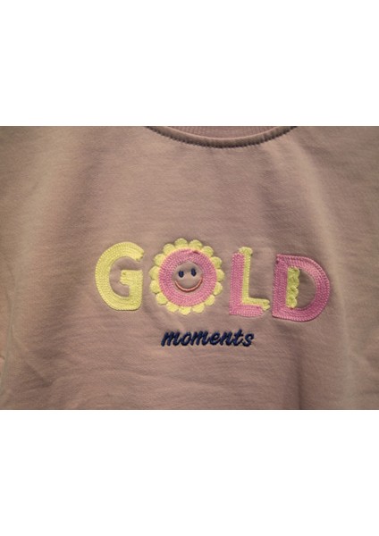 Gold Nakışlı Sweatshırt
