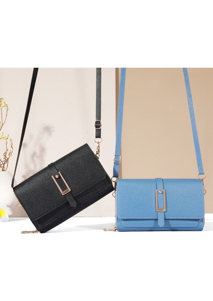 Cüzdan Cep Telefonu Çantası Moda Crossbody Küçük Kare Çanta Çok Yönlü Tek Omuz Küçük Omuz Çantası (Yurt Dışından)