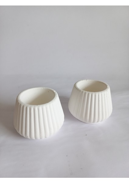 Tealight Mumluk 2 Li Beyaz