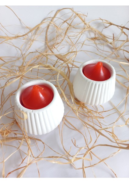 Tealight Mumluk 2 Li Beyaz modelleri
