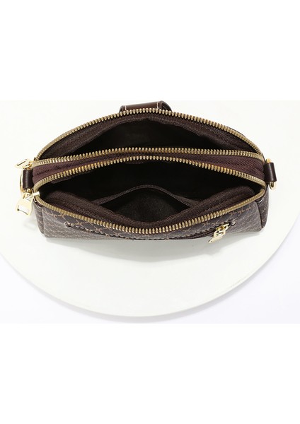 Çanta Küçük Kare Çanta Kadın Crossbody Çanta Çok Katmanlı Cep Telefonu Çanta Omuz Çanta (Yurt Dışından) modelleri