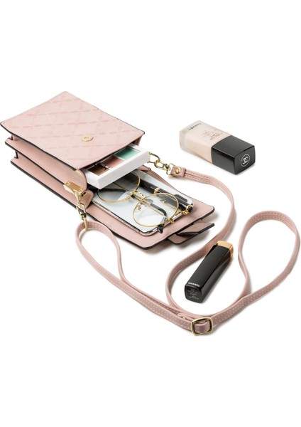 Cep Telefonu Çanta Kadın Toka Küçük Kare Çanta Omuz Crossbody Çanta Kozmetik Çanta (Yurt Dışından) modelleri