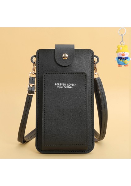 Moda Basit Tek Omuz Küçük Çanta Crossbody Cep Telefonu Çantası Kadın Sürücü Ehliyet Kart Tutucu (Yurt Dışından)