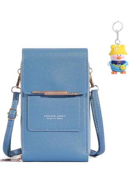 Cep Telefonu Çantası Crossbody Dokunmatik Ekran Çok Fonksiyonlu Basit Cüzdan Omuz Çantası Taşınabilir Kart (Yurt Dışından)