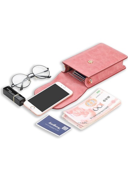 Bayan Cüzdan Moda ve Çok Yönlü Büyük Kapasiteli Toka Crossbody Cep Telefonu Çantası (Yurt Dışından)