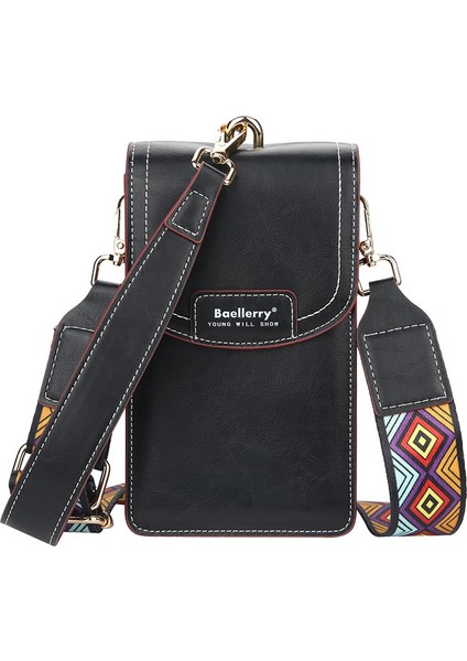 Bayan Cüzdan Moda ve Çok Yönlü Büyük Kapasiteli Toka Crossbody Cep Telefonu Çantası (Yurt Dışından)