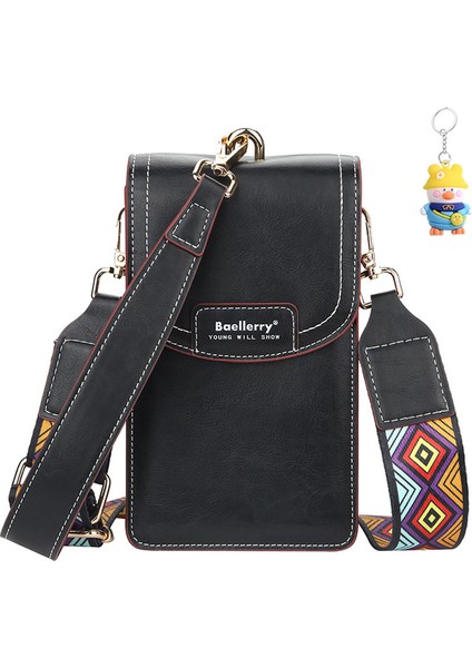 Bayan Cüzdan Moda ve Çok Yönlü Büyük Kapasiteli Toka Crossbody Cep Telefonu Çantası (Yurt Dışından)