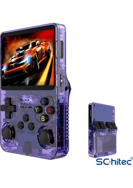 3.5 Inç Otg Çıkışlı Taşınabilir Retro Oyun Konsolu 15000+ Oyunlu El Atari Şeffaf Mor R36S fiyatları