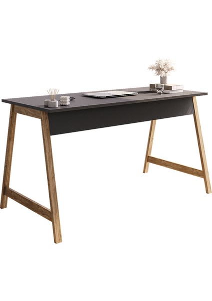 Denge Çalışma Masası 120 cm Antrasit Ceviz