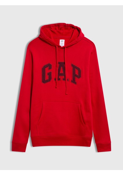 Erkek Kırmızı Gap Logo Kapüşonlu Sweatshirt fiyatları