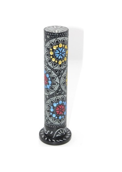 Obsidian Taşı Işlemeli Kule Tütsülük Model 6
