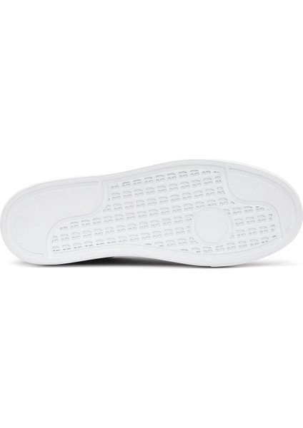 Erkek Haki Bağcıklı Kalın Tabanlı Deri Sneaker 25SFD6124FT