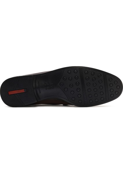Erkek Kahverengi Deri Casual Loafer 25SFD754118