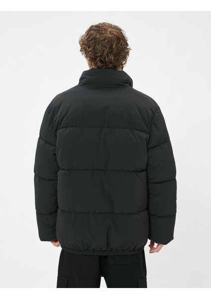 Şişme Mont Slogan Baskılı Fermuarlı indirimleri