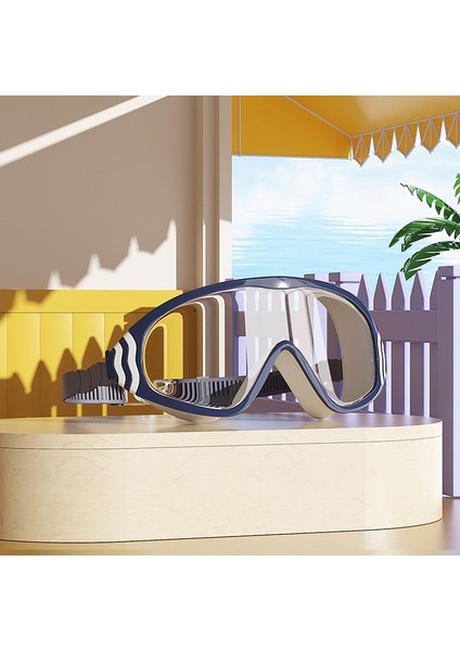 Çocuklar Için Su Geçirmez ve Buğulanmayı Önleyen Yüksek Çözünürlüklü Geniş Çerçeveli Yüzme Gözlüğü (Yurt Dışından)
