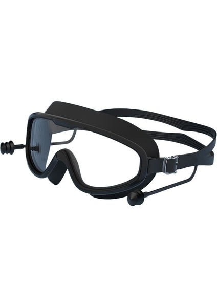 Yetişkin Büyük Çerçeve Su Geçirmez ve Buğu Önleyici Yüzme Gözlüğü (Yurt Dışından)