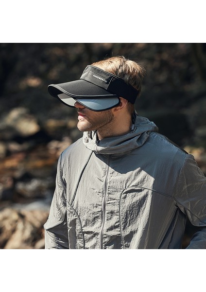 At Kuyruğu Tenis Şapkası ile Spor Boş Silindir Şapka Erkek Güneş Şapkası (Yurt Dışından)