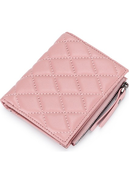 Kısa Ikiye Katlanan Cüzdan Fermuarlı Bozuk Para Cüzdanı (Yurt Dışından)