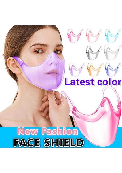 Koruyucu Pc Yüz Maskesi Şeffaf Çok Renkli Asılı Kulak Tipi Kapak (Yurt Dışından) indirimleri