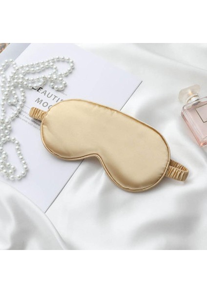 Adet Doğal Uyku Göz Maskesi Göz Bandı Kapak Gölge Göz Bandı Kadın Erkek Yumuşak Taşınabilir Seyahat Göz Bandı Altın (Altın) (Yurt Dışından)