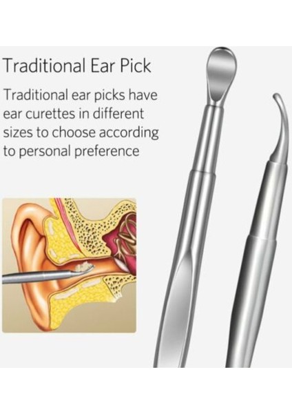8 Adet Kulak Temizleme Çubuğu Temizleme Seti Sağlık Aracı Kulak Wax Sökücü Temizleyici Kulak Kaşığı Temizleme Kulaklar Curette Kiti Gümüş (Yurt Dışından) fırsatları