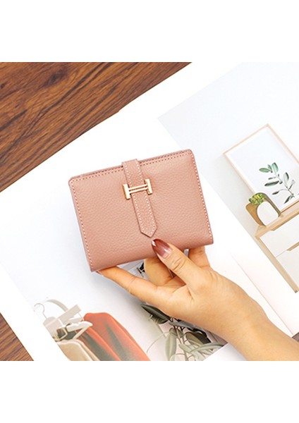 Kısa Cüzdan Kadın Şık Katlanır Cüzdan (Yurt Dışından)