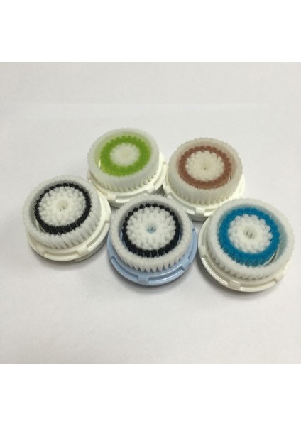 Fabrika Doğrudan Yıkama Yüz Temizleme Fırçası Başlığı Beşi Bir Arada Yedek Fırça - Beyaz Derin (Yurt Dışından) indirimleri