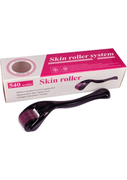 Parça 540 Titanyum Mikro Iğne Dermaroller Plastik Mikro Iğneli Cilt Rulosu Cilt Bakımı Için Kozmetik Vücut Bakımı - Siyah Mor 2.0mm (Yurt Dışından) fırsatları