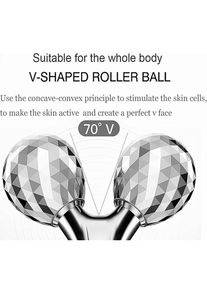 2 Renk Yüz Kaldırma Aleti 3D Manuel Silindir Yüz Kaldırma Şekli V-Şekilli Yüz 2 Tur Şekillendirme Vücut Yüz Masajı Güzellik Aracıa-Gümüş (A-Gümüş) (Yurt Dışından) fırsatları