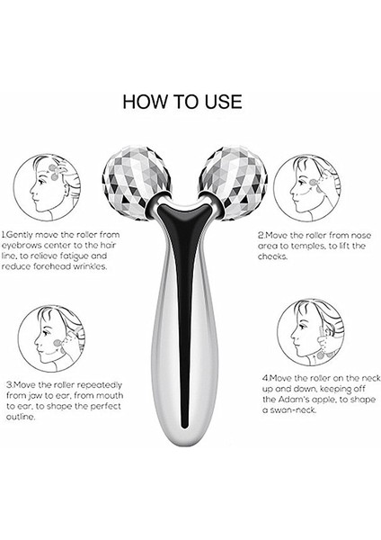 2 Renk Yüz Kaldırma Aleti 3D Manuel Silindir Yüz Kaldırma Şekli V-Şekilli Yüz 2 Tur Şekillendirme Vücut Yüz Masajı Güzellik Aracıa-Gümüş (A-Gümüş) (Yurt Dışından) indirimleri