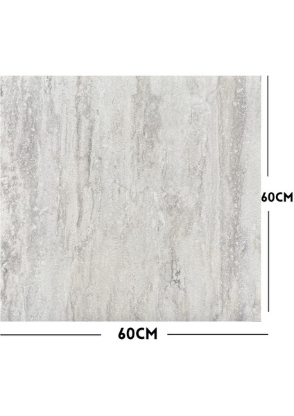 1m2 3 Adet 60X60 cm Floor Yapışkanlı Zemin ve Duvar Kaplama Paneli Arkası Kauçuklu Pvc Wc Paneli 607