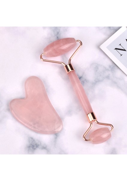 Pembe Gua Sha Rulo Masaj Yüz Reçine Yüz Masajı Rulo Güzellik Cilt Bakımı Guasha Kazıma Tahtası Vücut Yüz Masaj Aletleri (Yurt Dışından) modelleri
