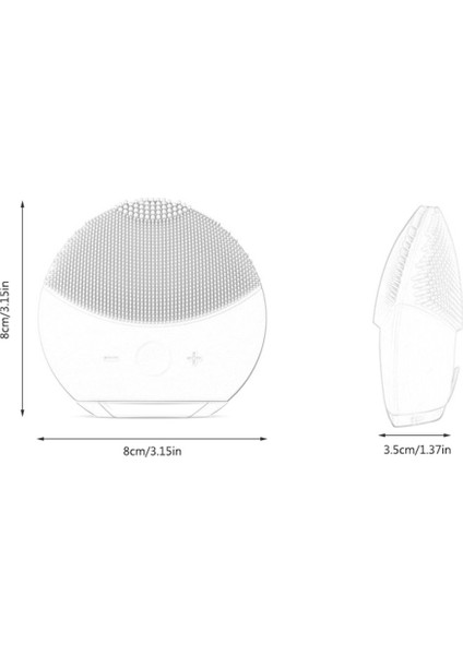 Yüz Temizleme Fırçası USB Şarjlı Su Geçirmez Silikon Temizleme Fırçası (Yurt Dışından) fırsatları