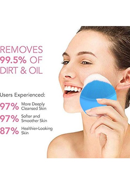 Yüz Temizleme Fırçası USB Şarjlı Su Geçirmez Silikon Temizleme Fırçası (Yurt Dışından) indirimleri