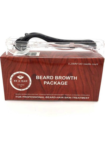 Microneedle Haddeleme Bıyık Microneedle Haddeleme Sakal Bakımı Sakal Uzatma Aracı Çok Renkli 540 Pin (Yurt Dışından)