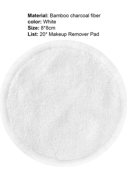 Trendygirl Makyaj Temizleyici Çamaşır Torbalı Silme Deforme Olmayan Makyaj Temizleme Pedleri (Yurt Dışından)