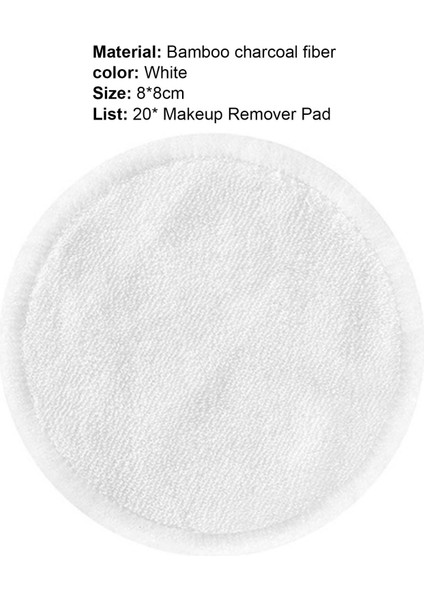 Trendygirl Makyaj Temizleyici Çamaşır Torbalı Silme Deforme Olmayan Makyaj Temizleme Pedleri (Yurt Dışından) fiyatları