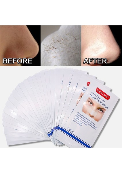 24PCS Derin Temizleme Kiti Burun Maskesi Siyah Nokta Remover Burun Etiket Gözenek Temizleme Yüz Cilt Bakımı (Yurt Dışından)