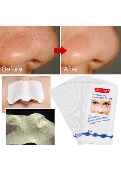 24PCS Derin Temizleme Kiti Burun Maskesi Siyah Nokta Remover Burun Etiket Gözenek Temizleme Yüz Cilt Bakımı (Yurt Dışından)