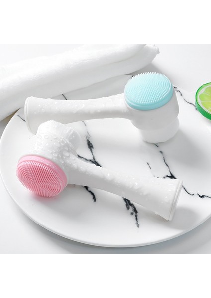 3D Yüz Temizleme Masaj Fırçaları Yüz Yıkama Ürünü Cilt Bakımı Aracı Çift Taraflı Silikon Yüz Temizleme Fırçası Taşınabilir (Yurt Dışından) fırsatları