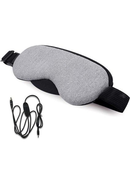 Yeni Sıcaklık Kontrolü Isı Buhar Pamuklu Göz Maskesi Kuru Yorgun Sıkıştırma USB Sıcak Pedler Göz Bakımı Sıcak! Gri (Gri) (Yurt Dışından) fırsatları