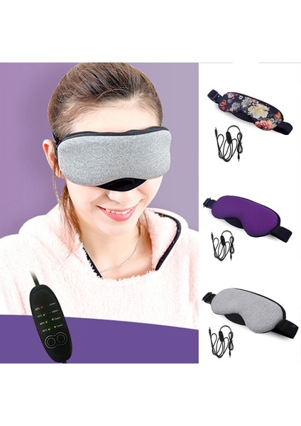 Yeni Sıcaklık Kontrolü Isı Buhar Pamuklu Göz Maskesi Kuru Yorgun Sıkıştırma USB Sıcak Pedler Göz Bakımı Sıcak! Gri (Gri) (Yurt Dışından) indirimleri